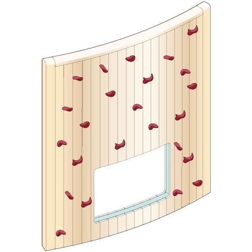 Shallow Curve 7' Lower Window