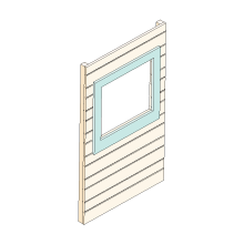 Playhouse Panel 1st Floor Square Window