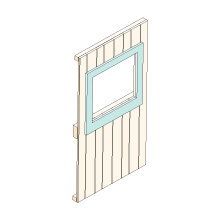 Playhouse Panel 2nd Floor Square Window 2-5