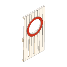 Playhouse Panel 2nd Floor Strips Circle Window 2-5