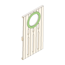 Playhouse Panel 2nd Floor Strips Circle Window 5-12