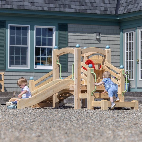 CedarWorks commercial playsets fit in any size play area, big or small