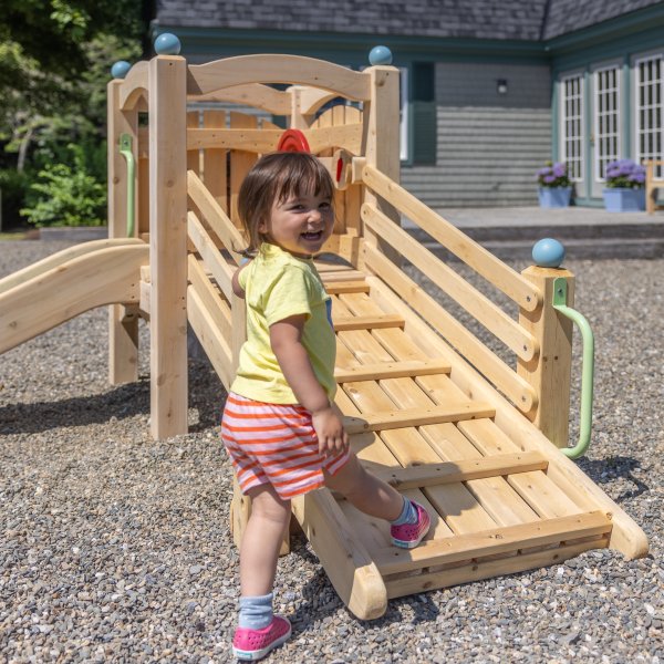 A beautiful and natural CedarWorks commercial playset