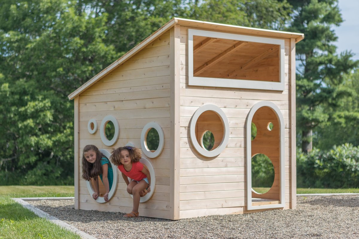 Commercial Modern Playhouse CedarWorks Playsets